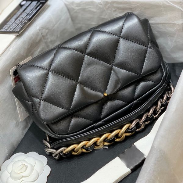 

10a mirror quality designer bags 19bag women crossbody bags 20cm shoulder bag handbag lady genuine leather bags handbags black purse c052