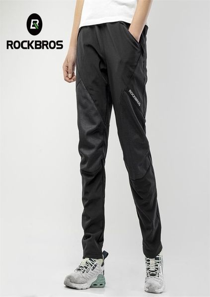 

rockbros cycling mens pants ciclismo windproof breathable warmer long sports bike trousers reflective bicycle riding pants 2205091289211, Black
