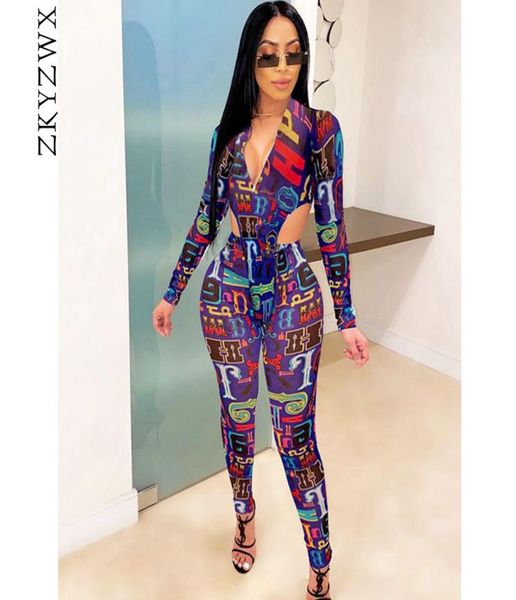 

zkyzwx sheer mesh 2 piece set women summer clothes long sleeve bodysuit and pant suit two pcs club outfits matching set t5805569, White