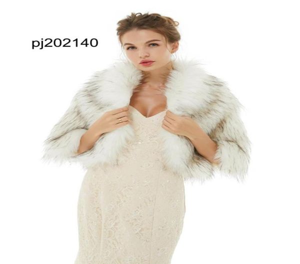 

shawls and wraps for weddings evening dress women warm winter ladies bridal formal faux fur jackets bride bridesmaids59164678049040, White