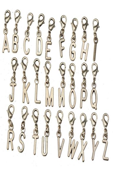 

diy letter charms with clasps crafts clothes necklace pendants bracelets dangles vintage silver metal capital new jewelry fittings9100501, Bronze;silver