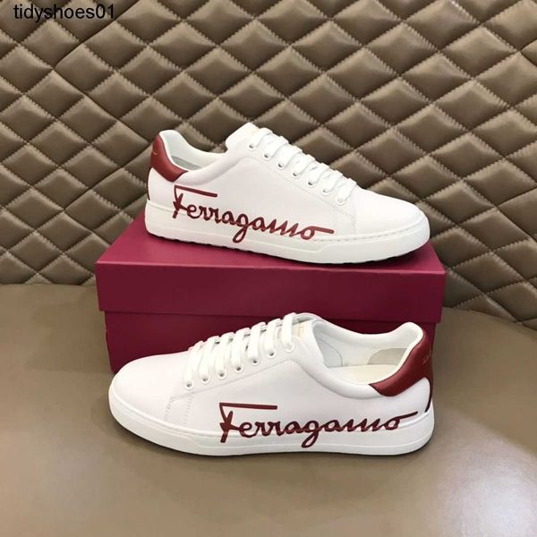 

men's shoes 2023 low cut lace up feragamos sports casual shoes 5d printed board shoes, Black