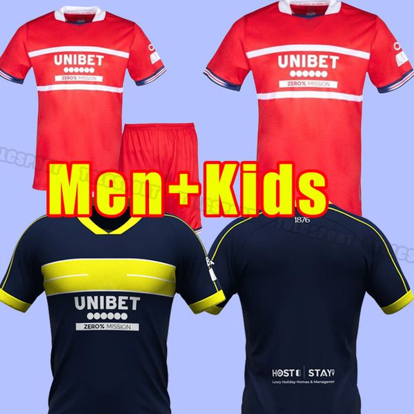 

soccer jerseys 23 24 middlesbrough third 2023 2024 tavernier payero howson mcnair bola birmingham football shirt uniforms kids kits hogan, Black;yellow