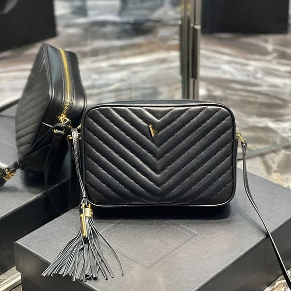 

designer purse oblique camera bag quilted bag flap luxury purse fringe drop shoulder bag women's tote striped double zipper pocket cowh