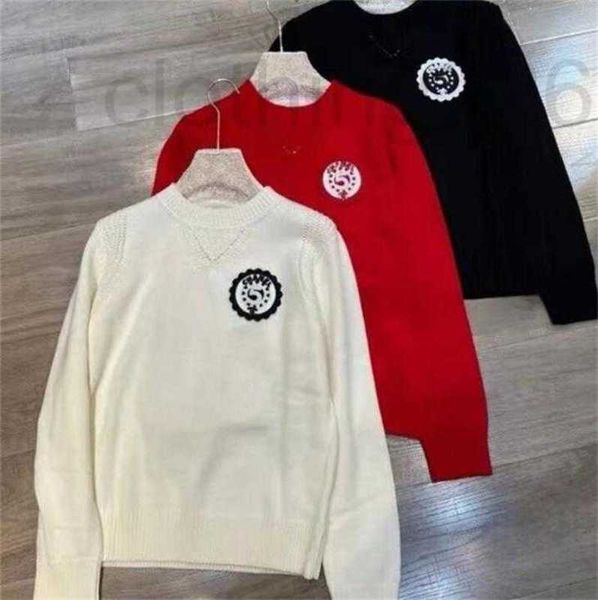 

women's sweaters designer 23ss spring new women knitted jacquard cardigan round neck casual womens designer sweaters cc roev, White;black