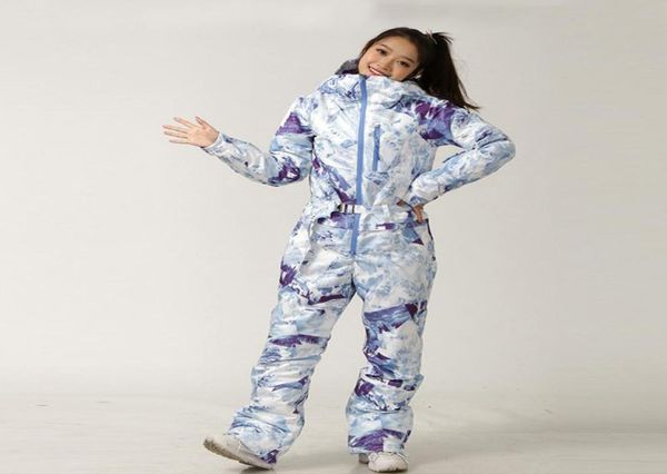 

ski suit women snowboard jacket pants set female winter warm outdoor sports skiing onepiece hooded snow clothing jumpsuit7349256
