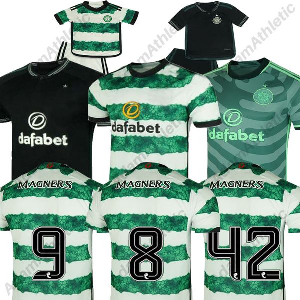 

kyogo-furuhashi soccer jerseys 2023 2024 men kids kit player version customizable football shirts 2023 2024 home away football clubs jersey, Black;yellow