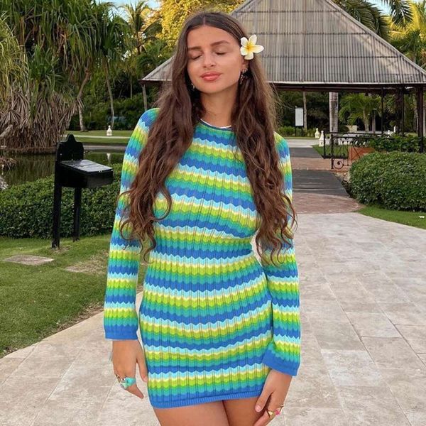 

caihong apparels style summer lace up hollowed out candy colored long sleeved dress for women, Black;gray