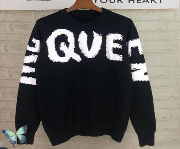 

men039s sweaters 2022 fall winter oversized men women couple sweater8614125, White;black