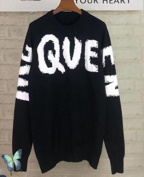 

men039s sweaters 2022 fall winter oversized men women couple sweater8526983, White;black