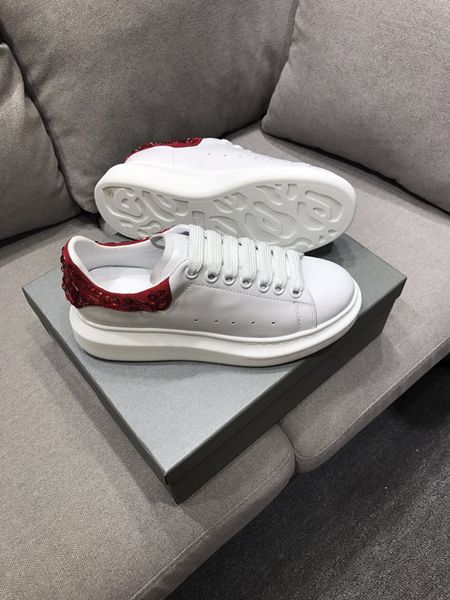 

luxury brand designer men women casual shoes triple white black sneakers leather trainer nylon printed platform 0808