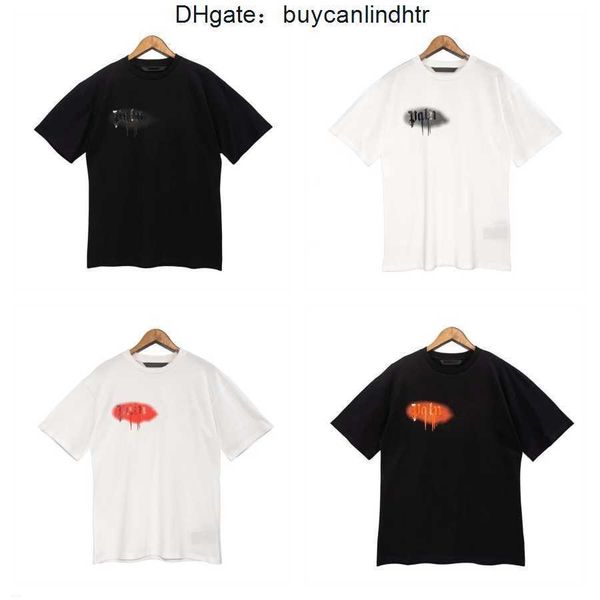 

designer pa t-shirt luxury tees print palms t shirts mens womens angle short sleeve casual streetwear clothing clothes pxza, White;black