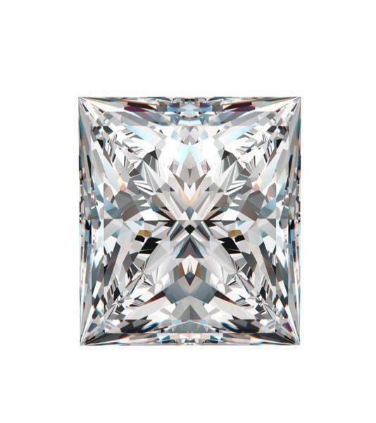 

015ct60ct25mm10mm princess cut df color vvs with a certificate for setting moissanite stone 3ex cut loose diamond3512315, Black