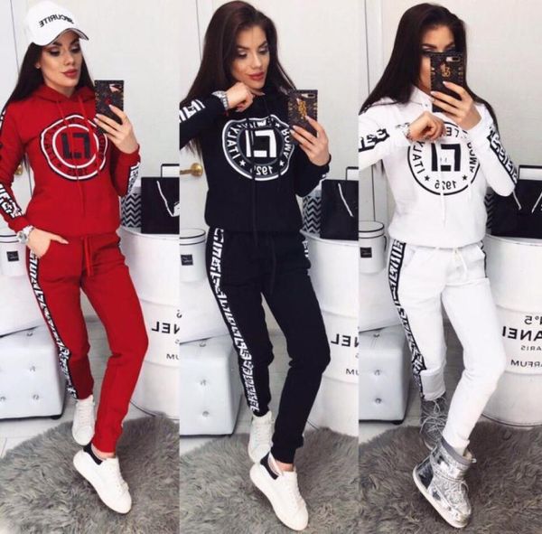 

fashion designer women039s tracksuits superior quality women039s two piece pants long sleeve fitness leisure sports7451561, Gray