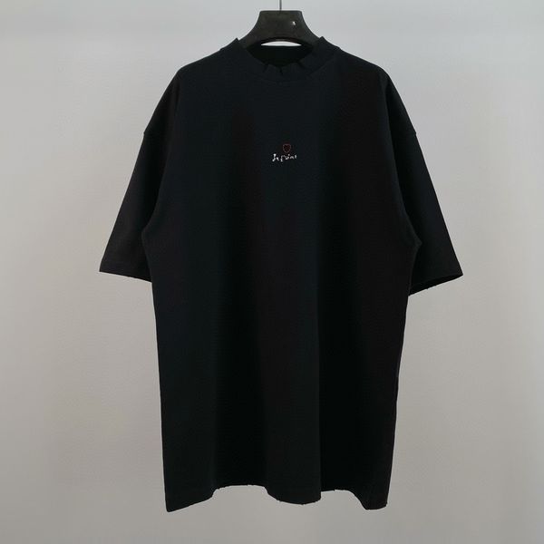 

men's plus tees & polos round t-shirts neck embroidered and printed polar style summer wear with street pure cotton efe e442r, Black;brown