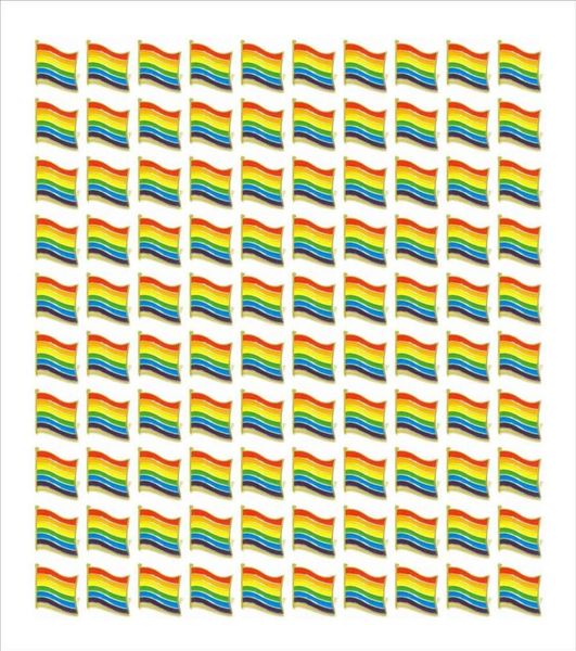 

whole 100pcs gay pride pins lgbtq rainbow flag brooch pins for clothes bag decoration h1018242b5873676, Gray