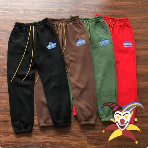 

embroidery sweatpants men women drawstring pants trousers, Black;brown