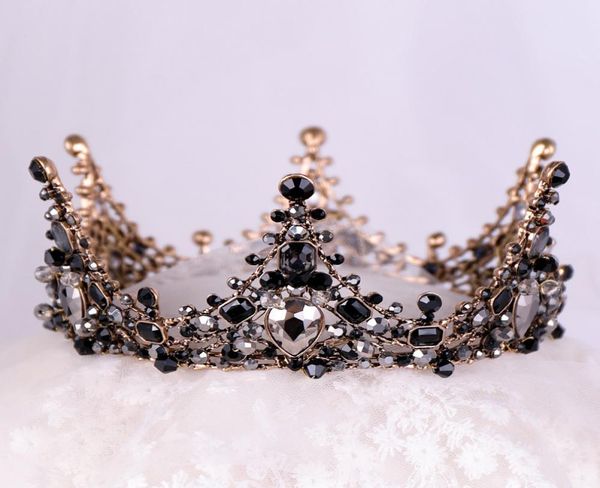

new black princess headwear chic bridal tiaras accessories stunning crystals pearls wedding tiaras and crowns 121025171240, White;golden