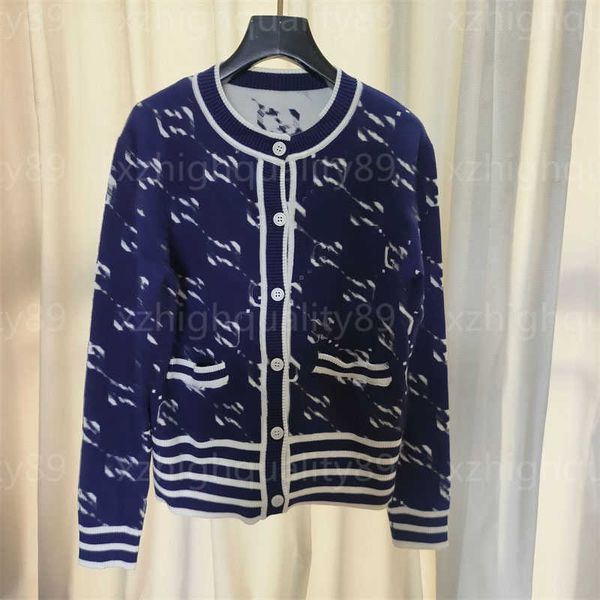 

womens designer knit sweater cardigan women knits jacket fashion stripe print long sleeve pocket button crew neck coat designers sweaters ca, White;black