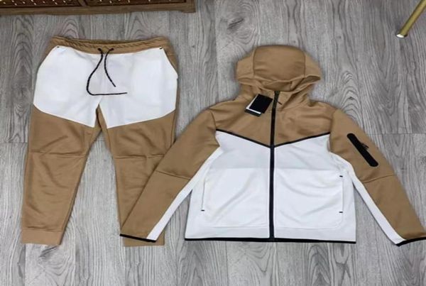

thick designer men pant hoodies tech fleece pants hooded jackets space cotton trousers womens coats bottoms men joggers running qu2403454, Black