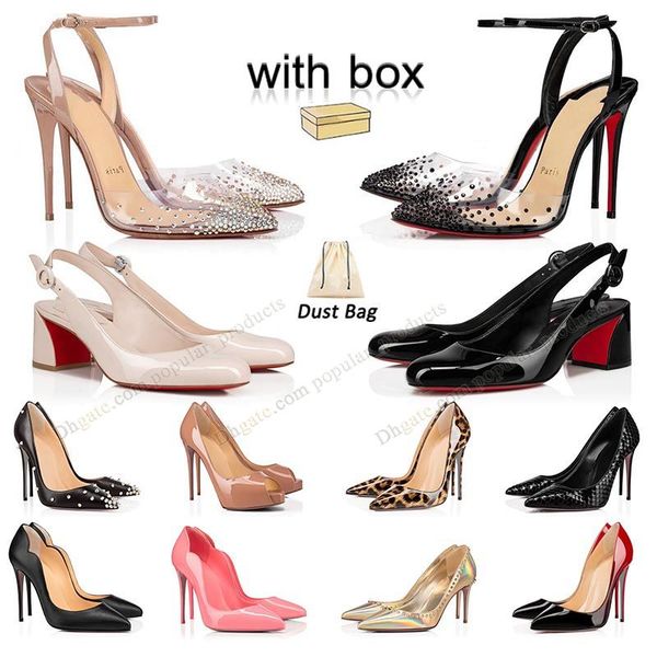 

famous high heel designers red heels bottoms stiletto dress shoes styles womens 6 8  12cm genuine leather point toe pumps loafers rubber l, Black