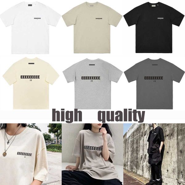 

designer mens tshirts street casual shirt essentail shirt men women summer luxury shorts tshirts chest print essent tees essen shorts t-shi, White;black