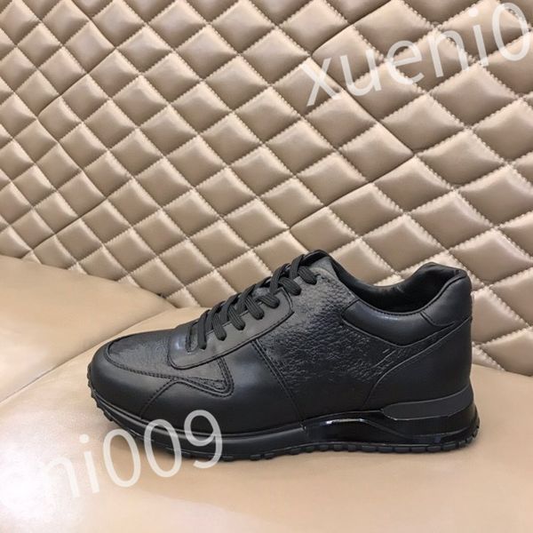 

luxury designer women lace up sneaker retro embossed fashion leather platform sneaker multicolored men classic casual outdoor shoe rd0806, Black