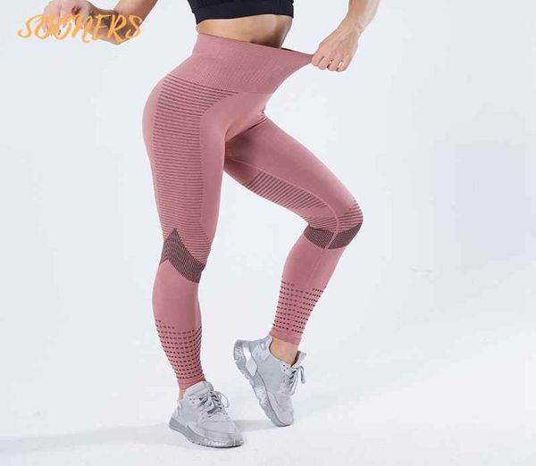 

sooners yoga outfit shaping womens seamless fitness leggings breathable tights high waist elastic hollow out jogging pants workout1650288, White;red