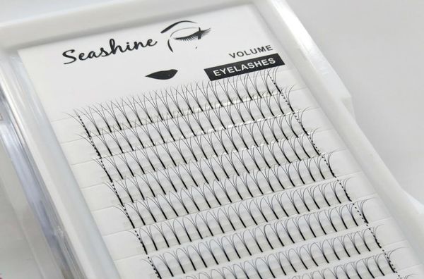 

seashine premade volume lash fans 3d long stem volume fans semi permanent individual eyelash extensions make up beauty tool s2228362