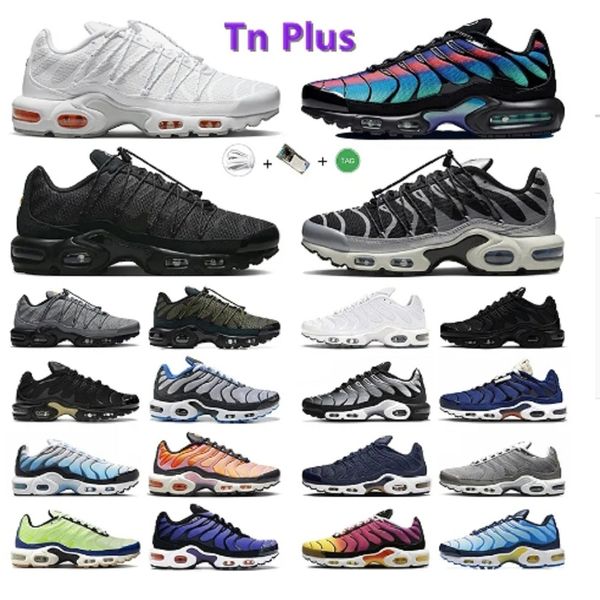 

2023 mens tn running sport shoes tns og triple black white be true plus ultra seafoam grey frost teal volt blue crinkled metal unite camo re