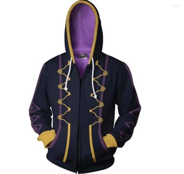 

men039s hoodies fire emblem awakening heroes robin daraen cosplay hoodie black zip up hooded coat costume jacket8394439
