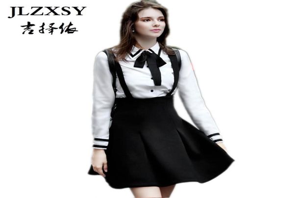 

jlzxsy new fashion women elegant strap skirt high waist suspender skirt pleated swing a line ball gown mini7557111, Black