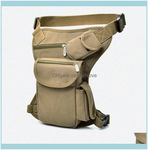 

outdoor sports outdoorsmen canvas waist leg bag thigh hip belt bum fanny pack tactical travel riding motorcycle messenger should8124930