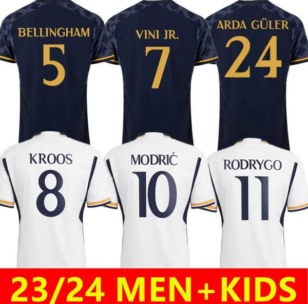 

men kids 2023 2024 football kits vini jr modric soccer jerseys 23/24 camiseta de futbol kroos bellingham camavinga valverde rodrygo alaba ki, Gray
