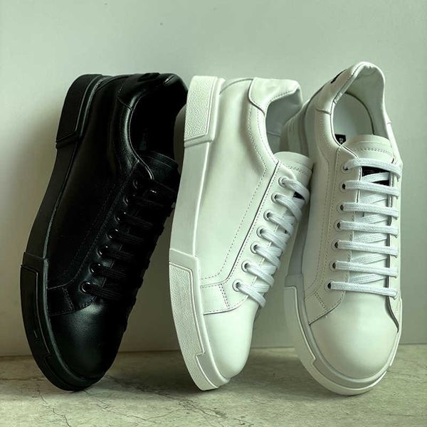 

designer luxury leather sneakers skate shoes low flats fashion sport walking white sneakers eu38-45 with box no451, Black