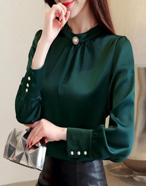 

blusas mujer de moda 2020 long sleeve women shirts womens and blouses chiffon blouse shirt feminina plus size 5001561, White