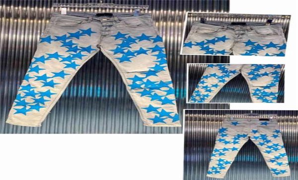 

luxurys designer mens fashion slimleg jeans biker blue pants distressed water diamond zebra stripes sz 29403aaa91348316055548