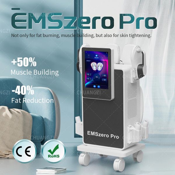

emszero 14 tesla 6500w hi-emt sculpting machine with 5 handles pelvic stimulation pads reducing fat machine new
