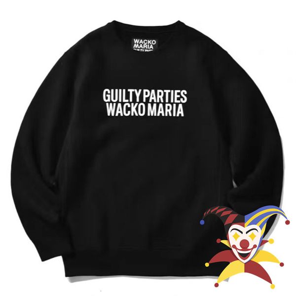 

mens hoodies sweatshirts black wacko maria men women letter printed sweater hoodie 230808