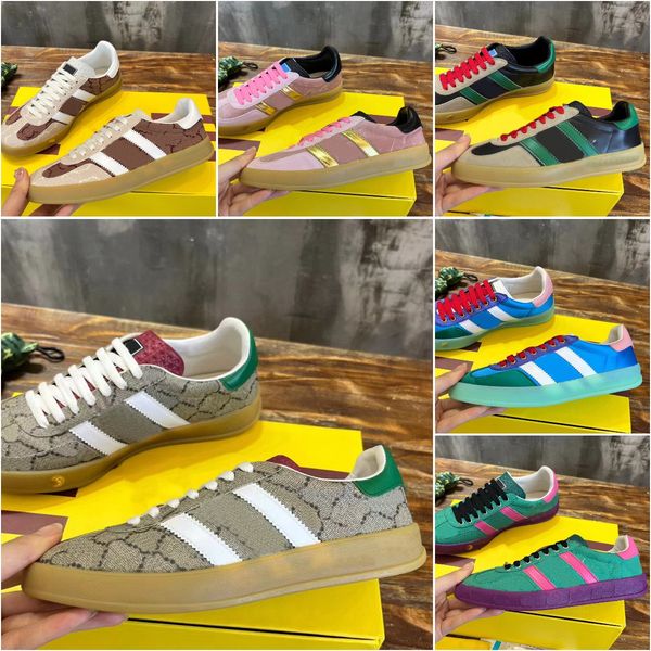 

gazelle sneaker designer men women casual de xun shoes classic retro suede leather low sneakers high-quality outdoor moral training shoes si, Black