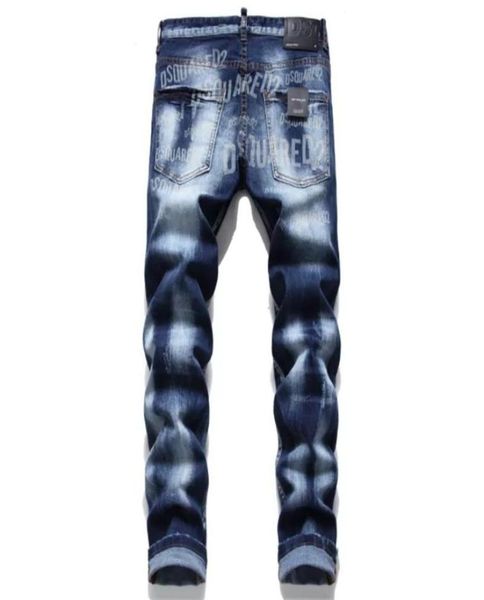 

men039s jeans italy chain pants men slim denim trousers blue pencil for 10939035006