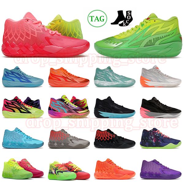 

lamelo ball mb.01 02 sneakers basketball shoes for mens women rick morty nickelodeon slime rookie of the year be you queen city trainers spo, White;red