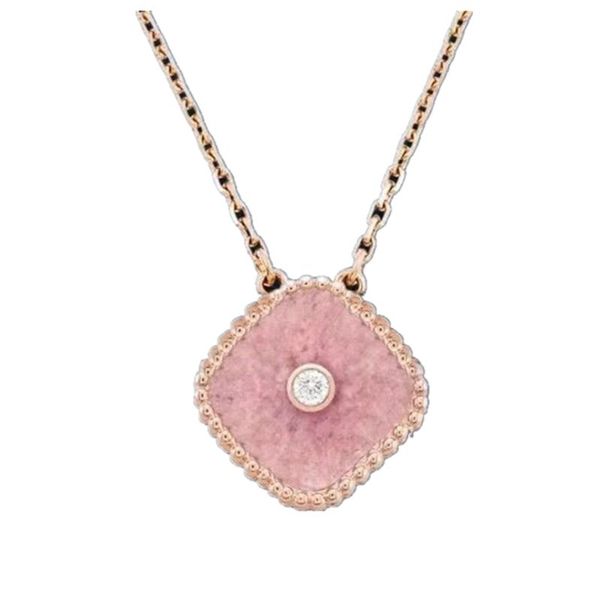 

gold necklace women saturn necklace pearl necklace luxury brand designer necklace for women new four-leaf clover necklace high-quality titan, Silver