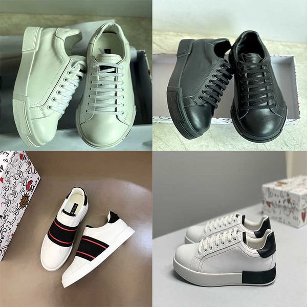 

portofino sneakers white shoes luxury leather low skate shoes fashion sport walking white leather sneakers eu 38-45 with box no 451, Black
