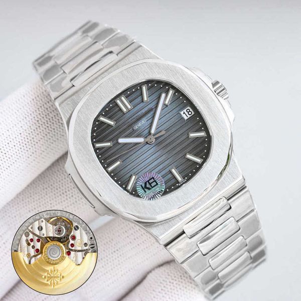 

designer nautilus watch 3kf 5711 5168 42mm wristwatch gbj7 5a superclone 1-1 high-quality 8.3mm original thickness montre patek uhr with box, Slivery;golden