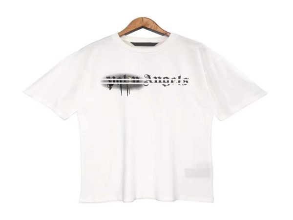 

designer of luxury tshirt brand s angel t shirt pa clothing spray letter short sleeve spring summer tide men and women7207404, White;black