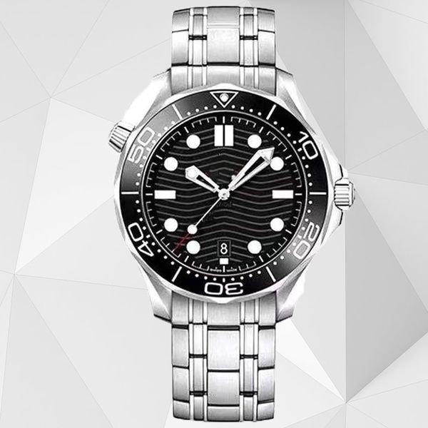 

mechanical wristwatch designer watch fashion leisure omg automatic watch series luxury stainless steel sports dial deep sea meters expensive, Slivery;brown
