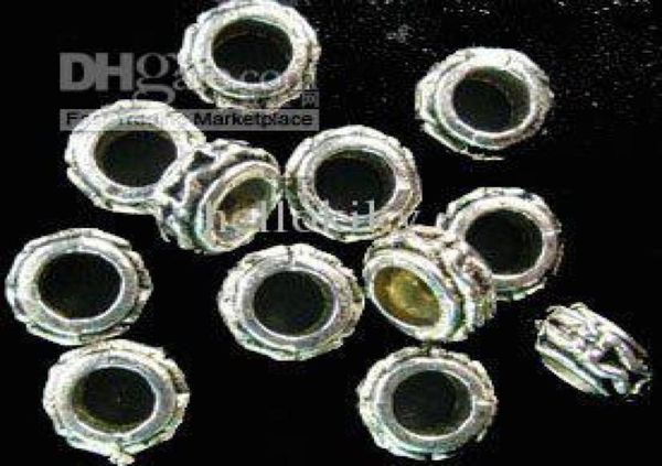 

450pcs tibetan silver alloy metal 4mm holes spacer beads a92888469232101533, Black