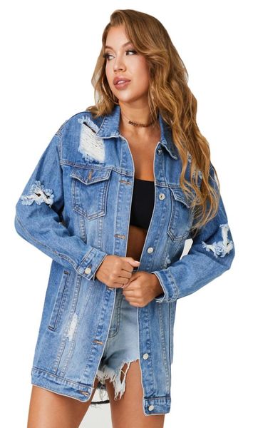 

manufacturer eye print cowgirl jacket denim clothes women ripped ladies jackets cotton clothing coat9217438, Black;brown