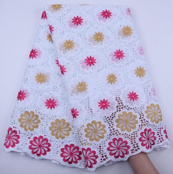 

white rose gold 2020 african lace swiss cotton lace fabric with hole nigerian swiss voile lace in switzerland s18225318322, Black;white